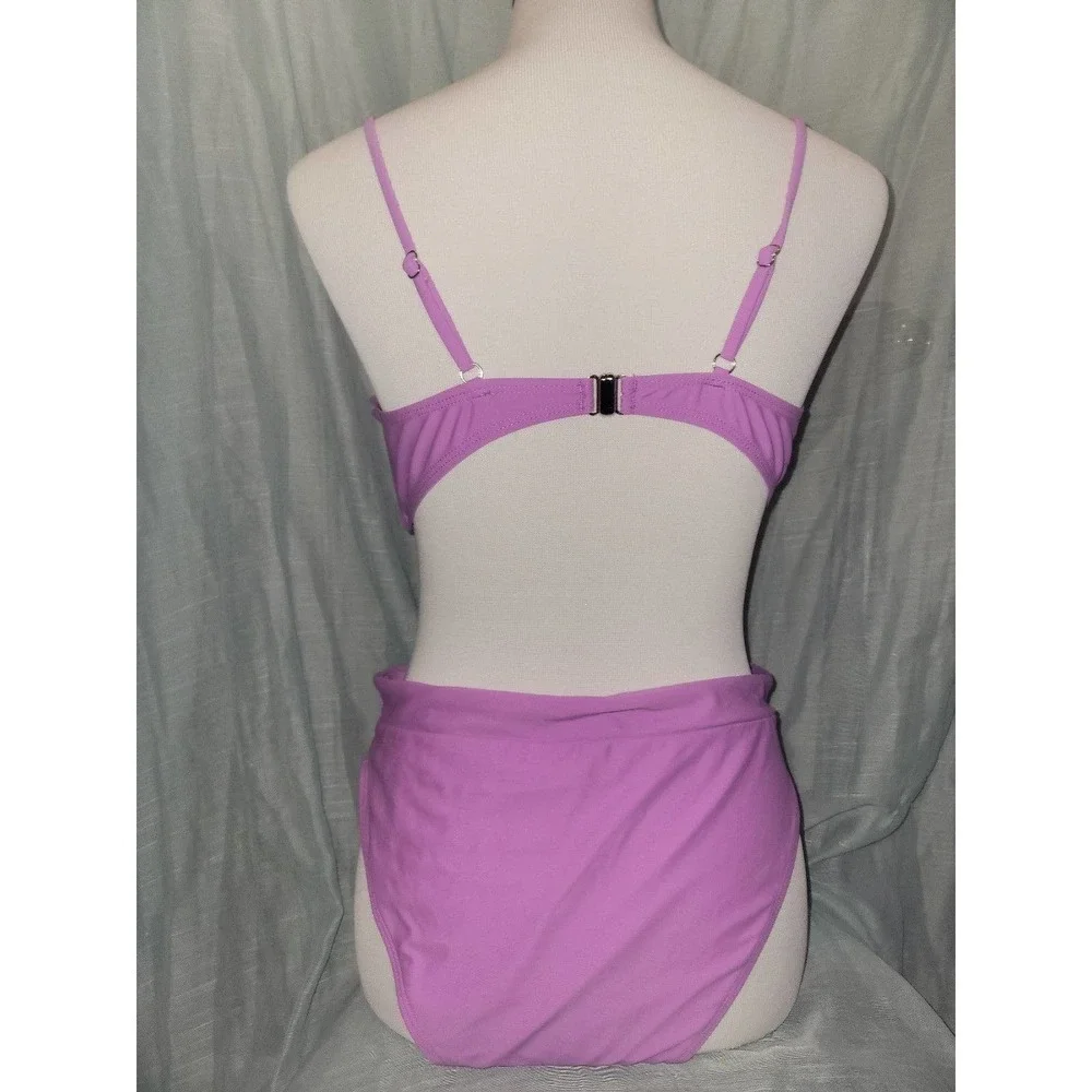 NWOT Women's bikini xl high waisted purple